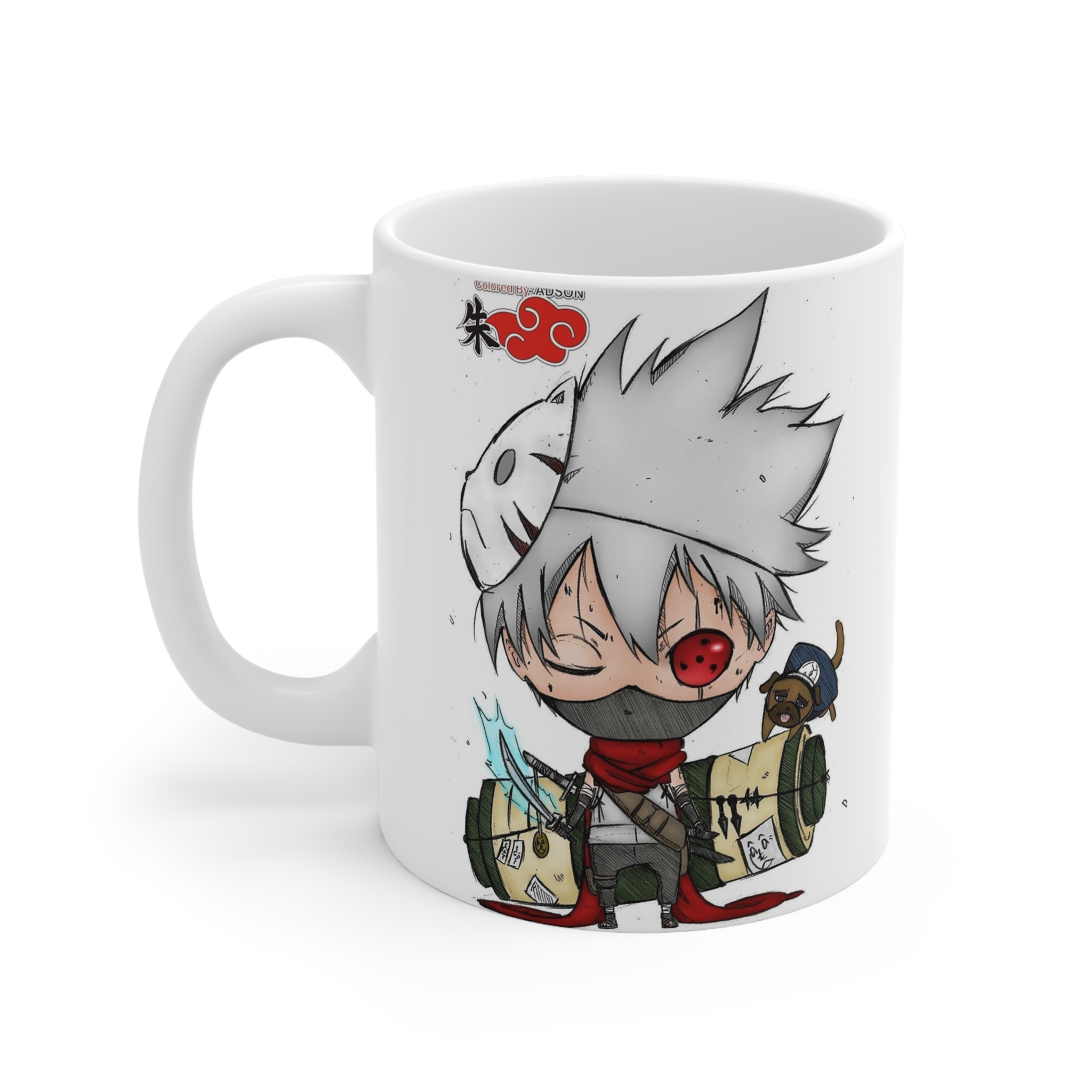 ماگ طرح کاوایی انیمه ناروتو هاتاکه کاکاشی Naruto Anime Hatake Kakashi مدل NM0033