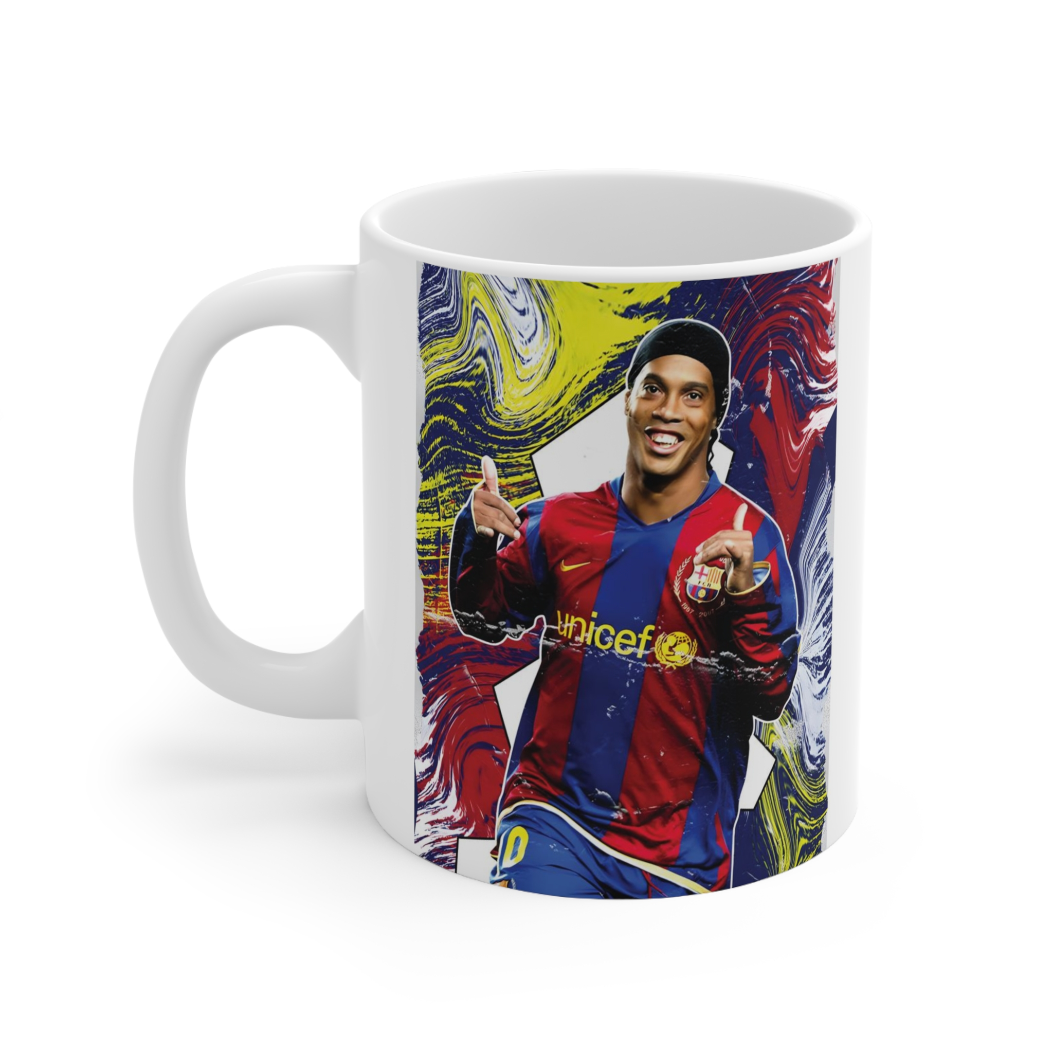 ماگ طرح فوتبالی رونالدینیو Ronaldinho مدل NM1645